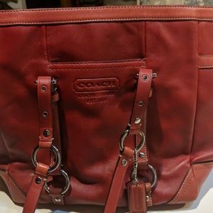 Red Coach bag, excellent condition